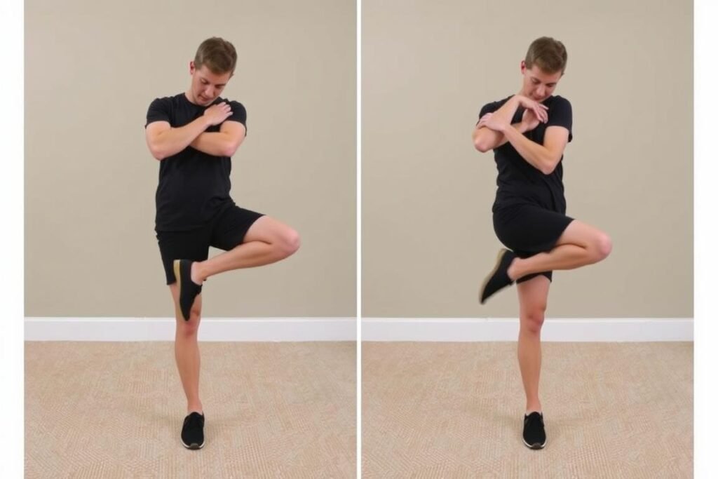 Gerakan Knee Hug untuk mobility pinggul