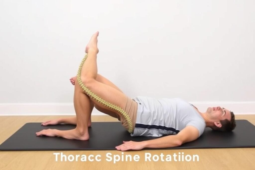 Gerakan Thoracic Spine Rotation untuk mobility punggung