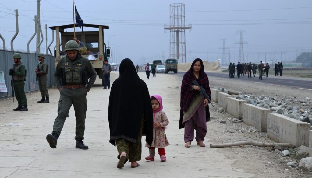 Warga Kashmir yang terdampak konflik politik perbatasan India-Pakistan Warga Kashmir yang terdampak konflik politik perbatasan India-Pakistan